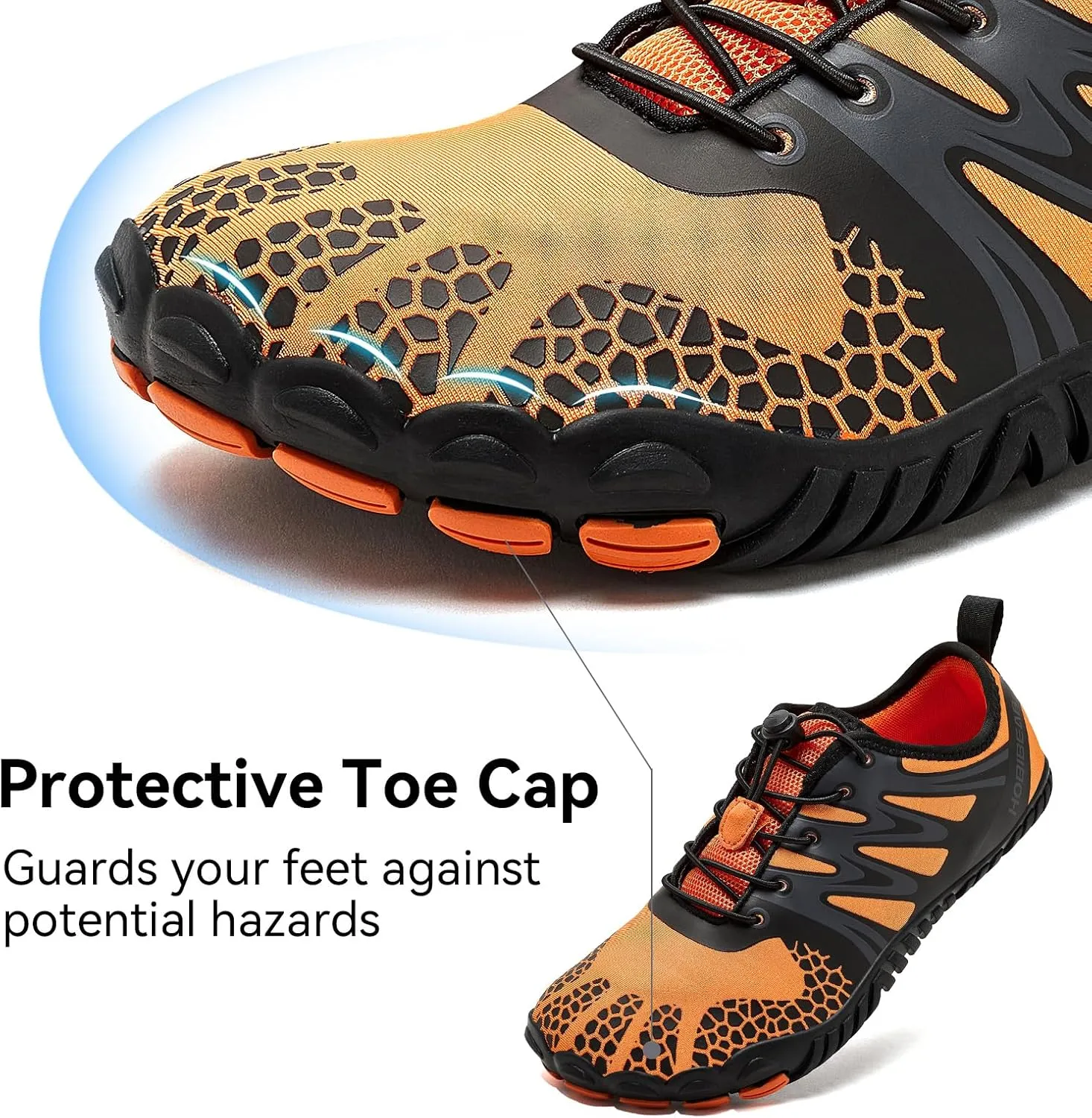 HOBIBEAR Barefoot Shoes Men Women Wide Toe Box Zero Drop Minimalist Cross Training Unisex