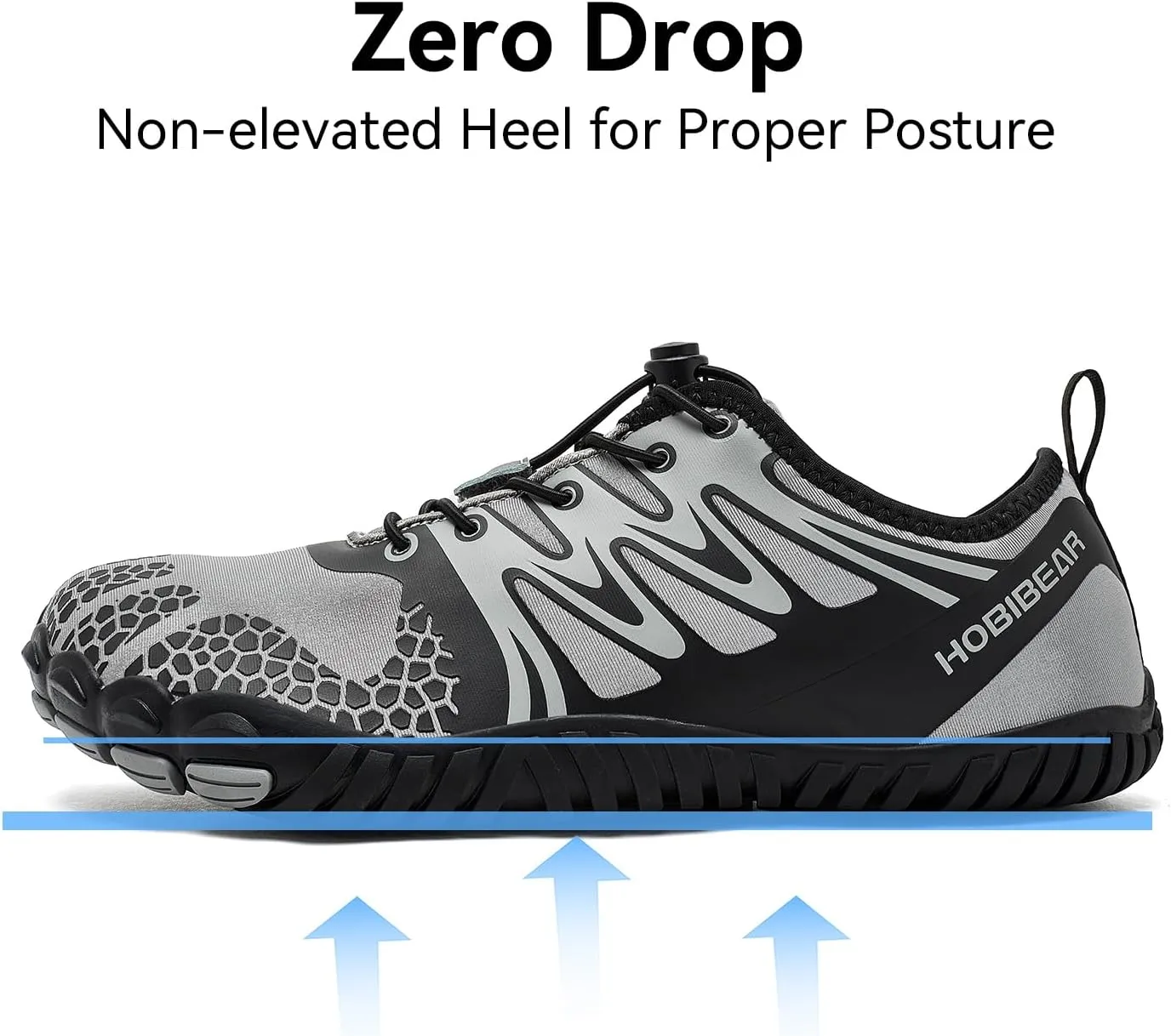 HOBIBEAR Barefoot Shoes Men Women Wide Toe Box Zero Drop Minimalist Cross Training Unisex