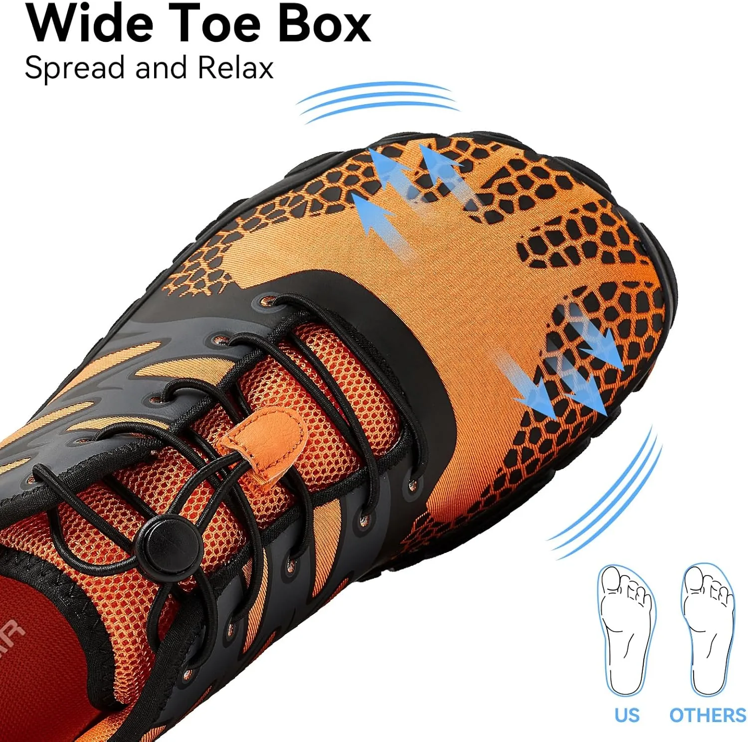 HOBIBEAR Barefoot Shoes Men Women Wide Toe Box Zero Drop Minimalist Cross Training Unisex