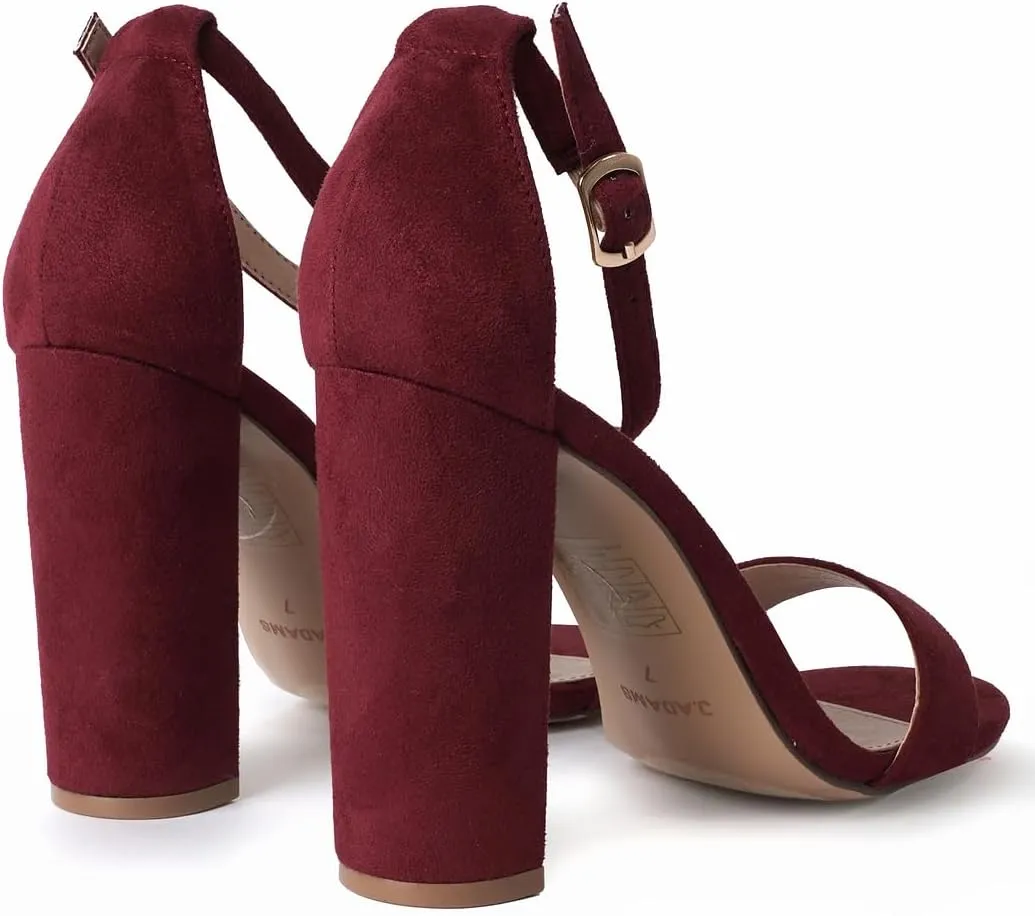 J. Adams Shirley Heels for Women - Ankle Strap High Heel Dressy Sandals