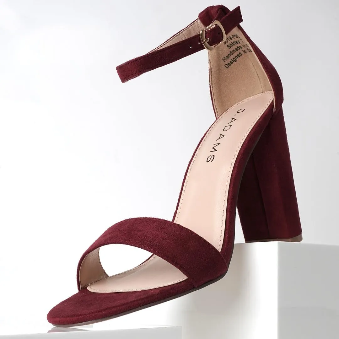 J. Adams Shirley Heels for Women - Ankle Strap High Heel Dressy Sandals