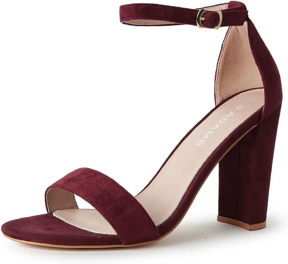 J. Adams Shirley Heels for Women - Ankle Strap High Heel Dressy Sandals