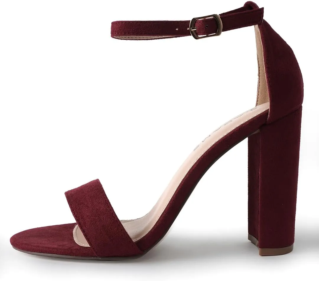 J. Adams Shirley Heels for Women - Ankle Strap High Heel Dressy Sandals