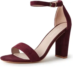 J. Adams Shirley Heels for Women - Ankle Strap High Heel Dressy Sandals