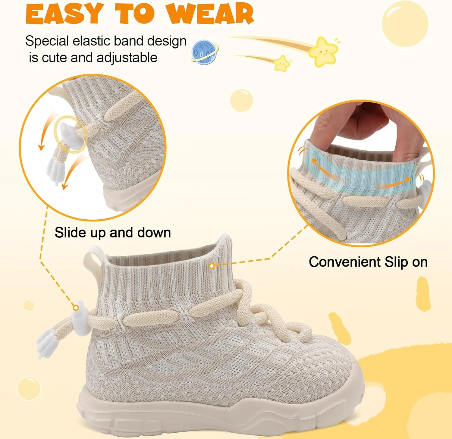JIASUQI Toddler Shoes High Top Sneakers for Boys Girls Barefoot Wide Walking Tennis Shoes