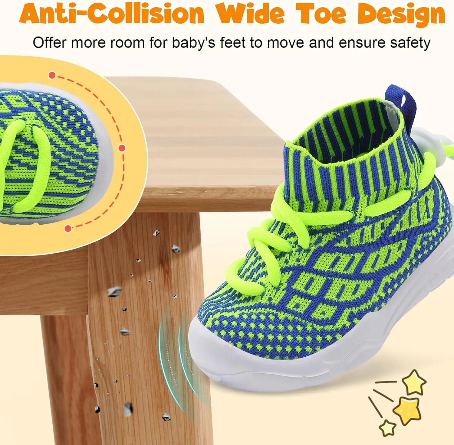 JIASUQI Toddler Shoes High Top Sneakers for Boys Girls Barefoot Wide Walking Tennis Shoes