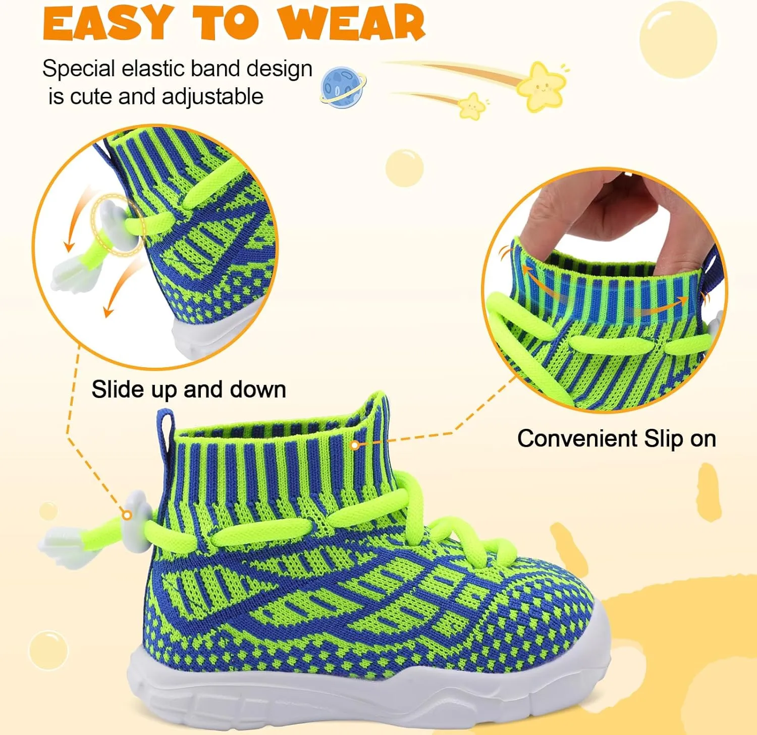 JIASUQI Toddler Shoes High Top Sneakers for Boys Girls Barefoot Wide Walking Tennis Shoes