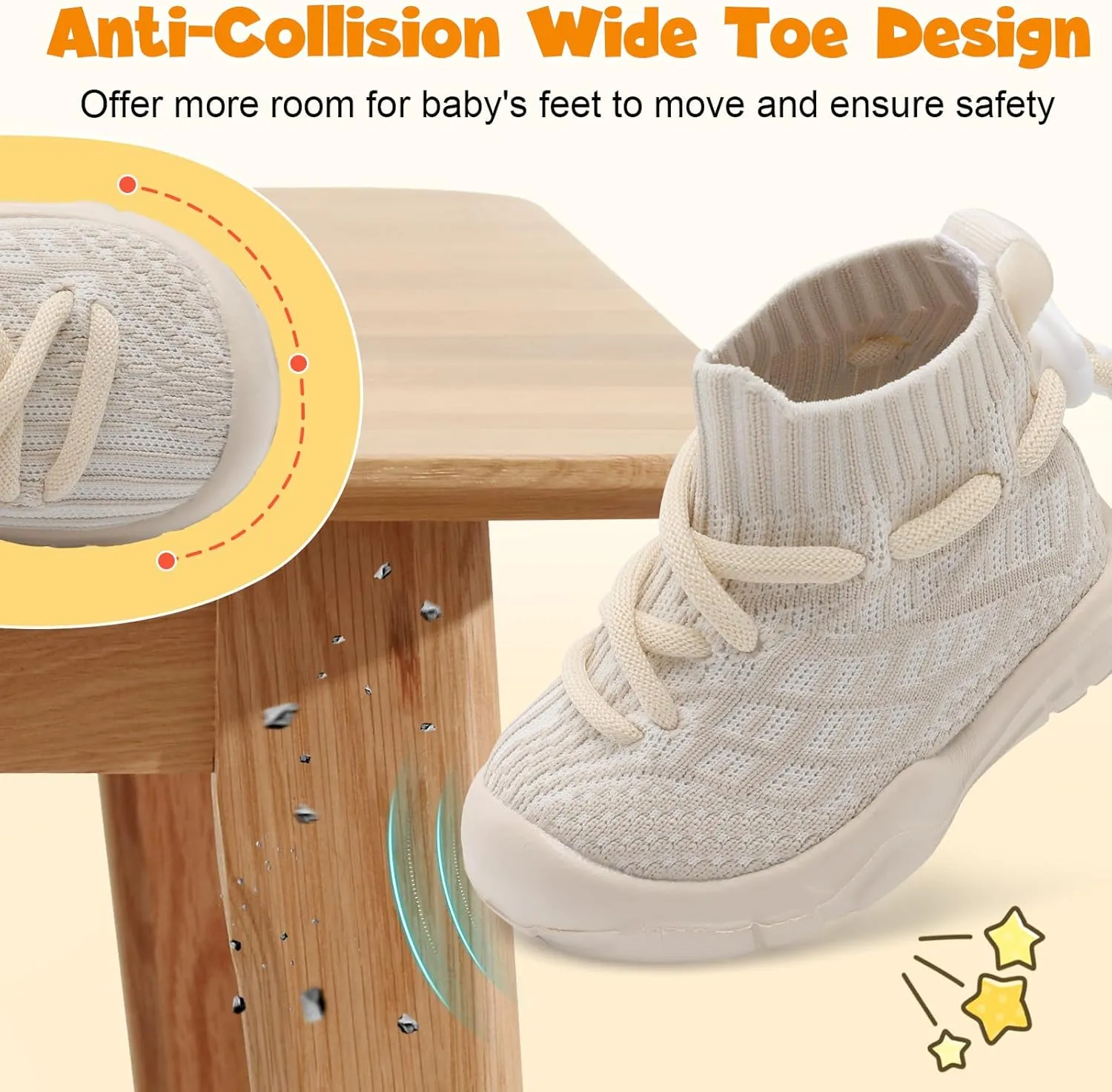 JIASUQI Toddler Shoes High Top Sneakers for Boys Girls Barefoot Wide Walking Tennis Shoes