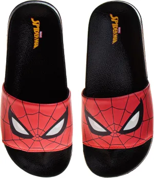 Josmo Marvels Avengers Spiderman Slide Boys SlipOn - Kids Spidey Sandals Beach Summer Slippers Water Shoes (size 11-1 little kid / 2-3 big kid)