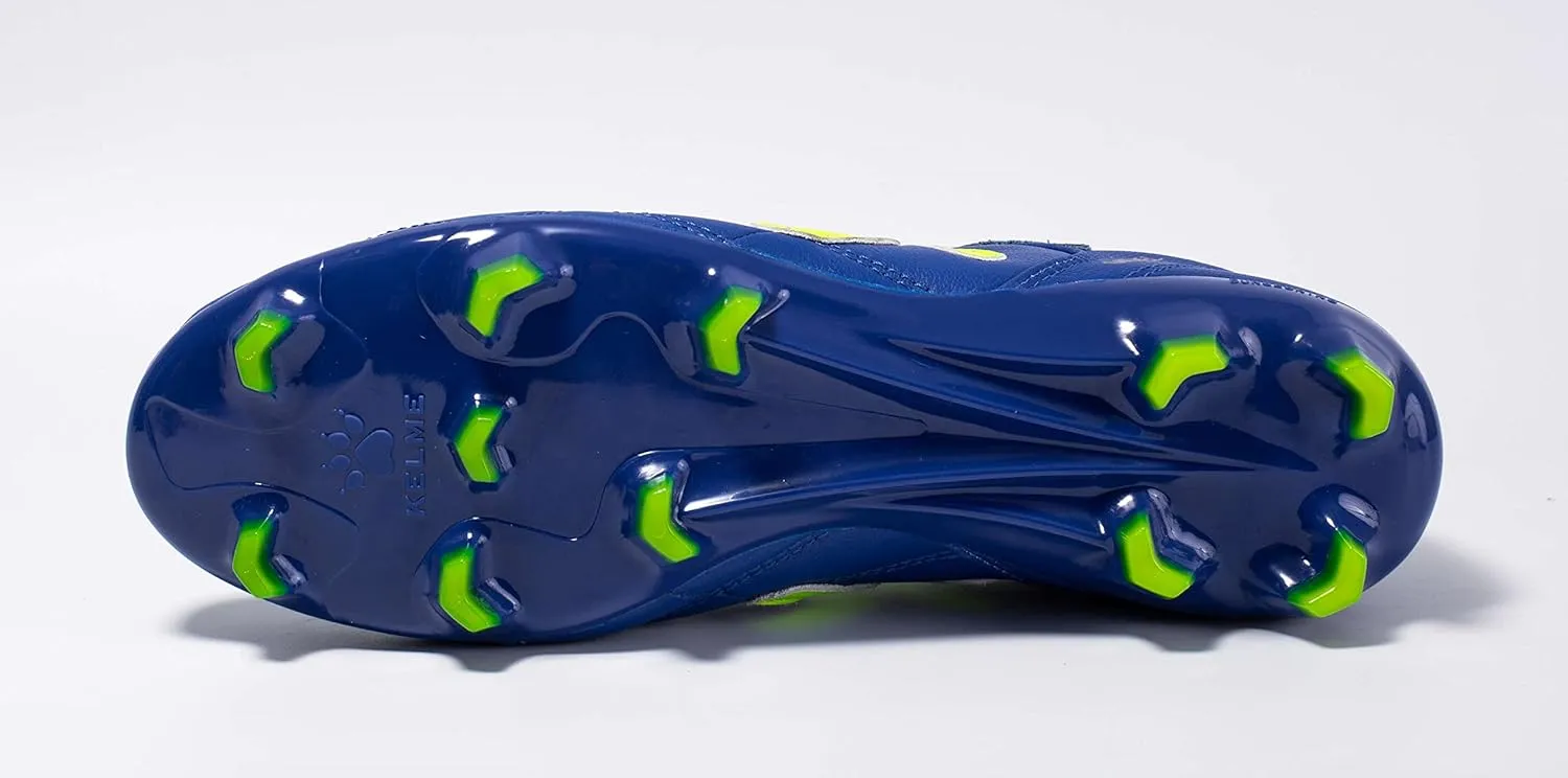 KELME Soccer Cleats Men's FG - Pro Calfskin Leather Soccer Shoes - Outdoor/Indoor Football Boots Unisex Adult Sizes