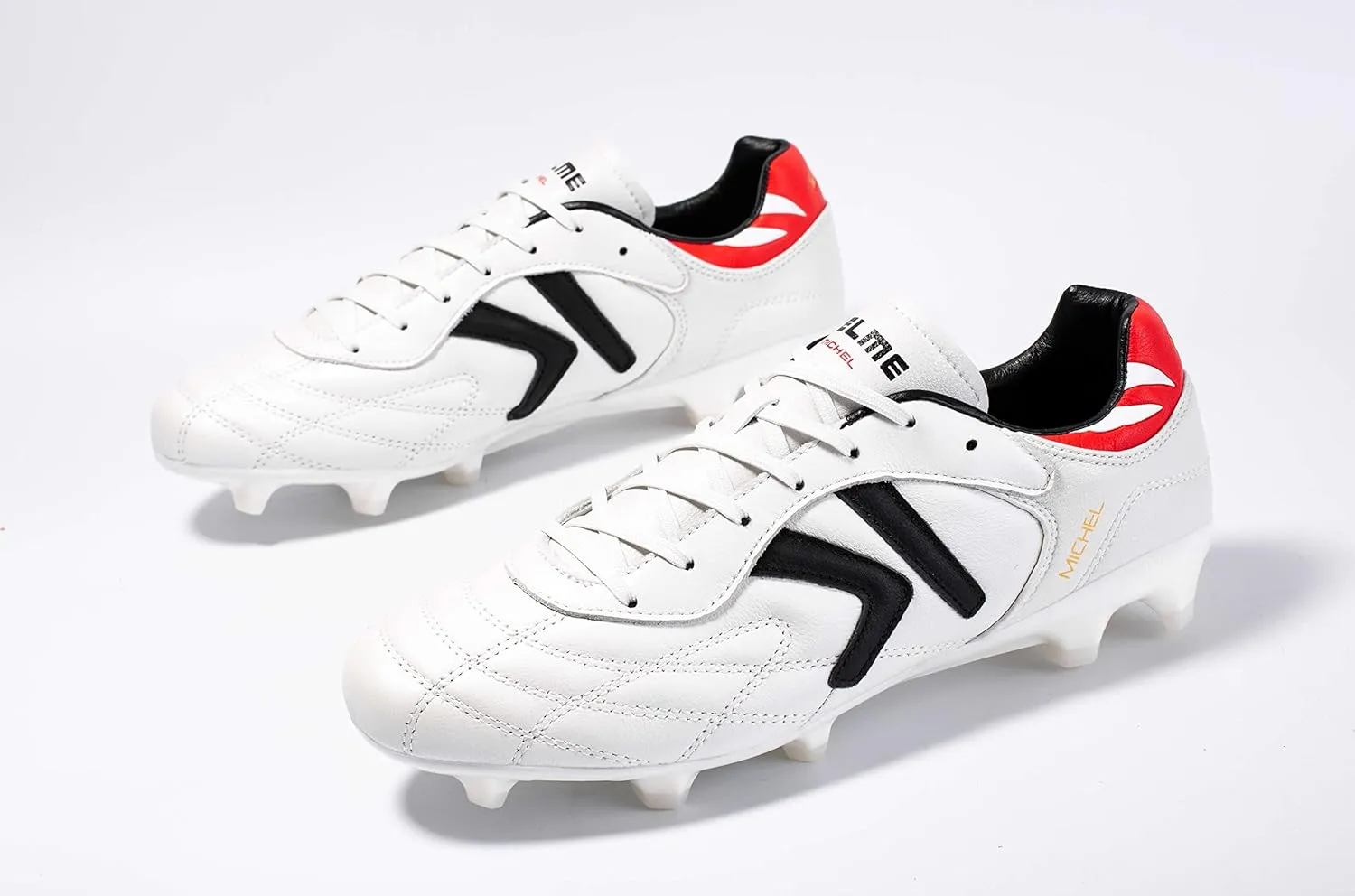 KELME Soccer Cleats Men's FG - Pro Calfskin Leather Soccer Shoes - Outdoor/Indoor Football Boots Unisex Adult Sizes