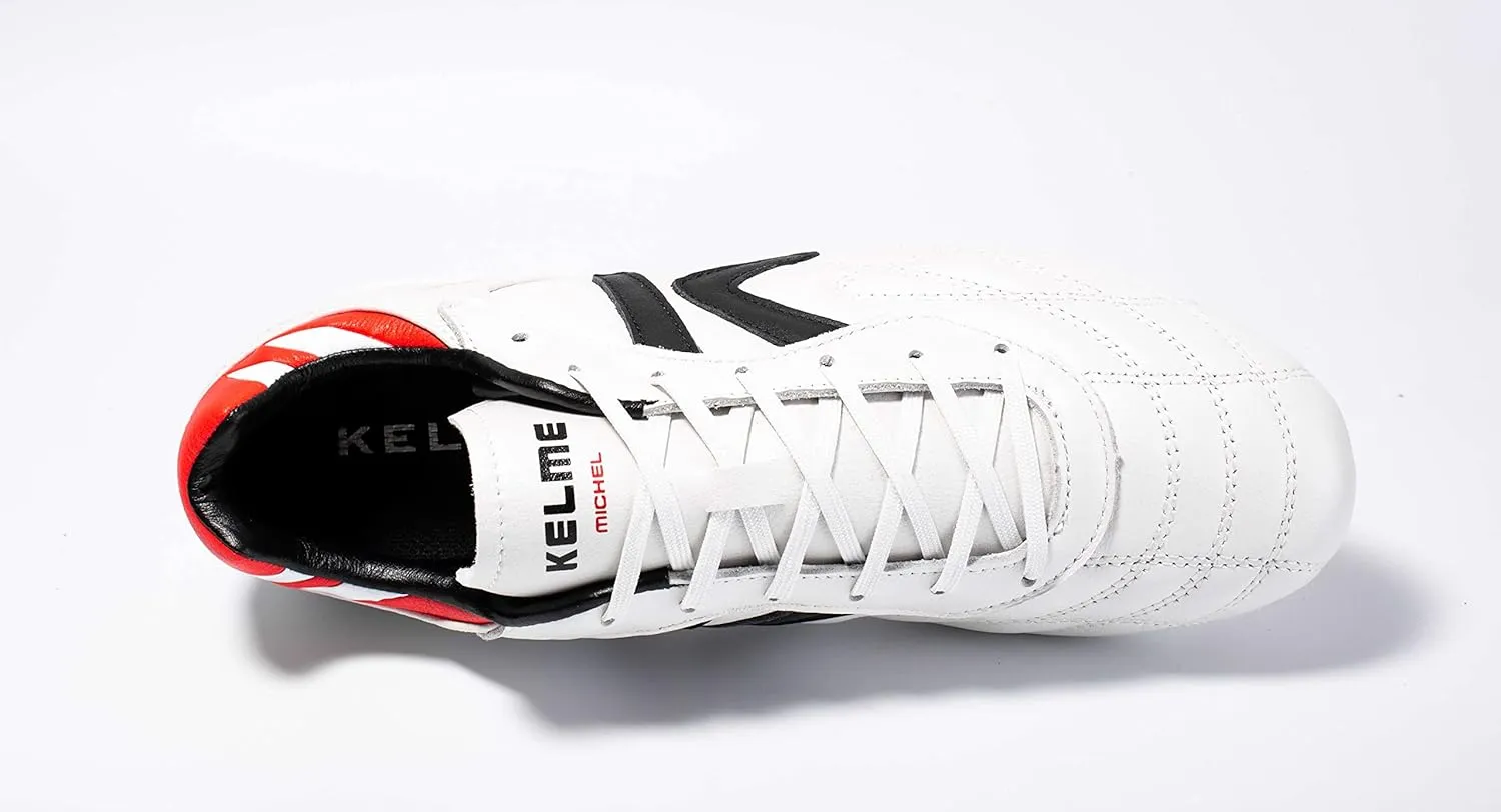 KELME Soccer Cleats Men's FG - Pro Calfskin Leather Soccer Shoes - Outdoor/Indoor Football Boots Unisex Adult Sizes