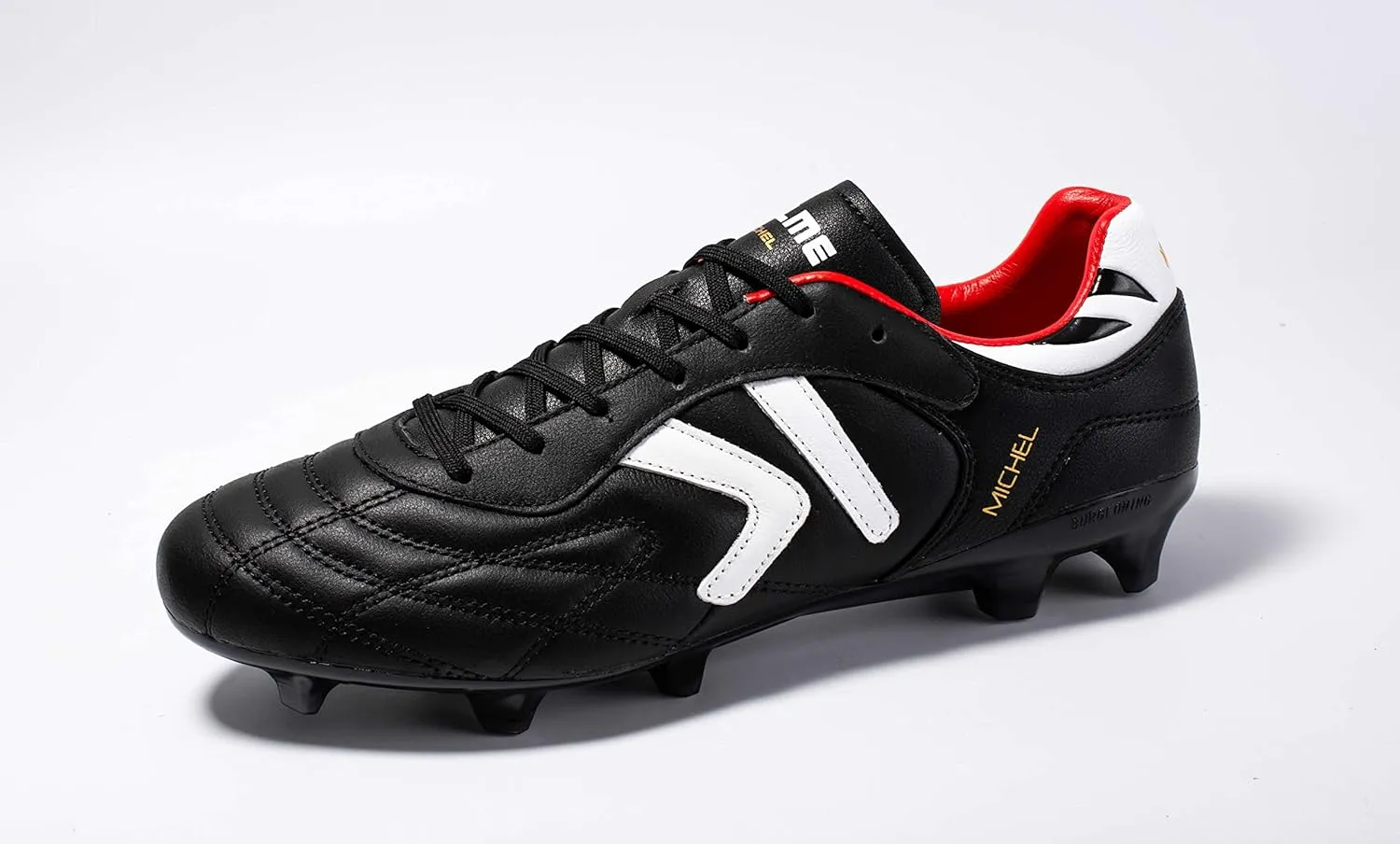 KELME Soccer Cleats Men's FG - Pro Calfskin Leather Soccer Shoes - Outdoor/Indoor Football Boots Unisex Adult Sizes
