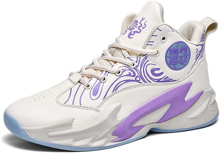 Kids Basketball Shoes, Running Walking Shoes Breathable Comfortable Boys Sneakers for Little/Big Kids
