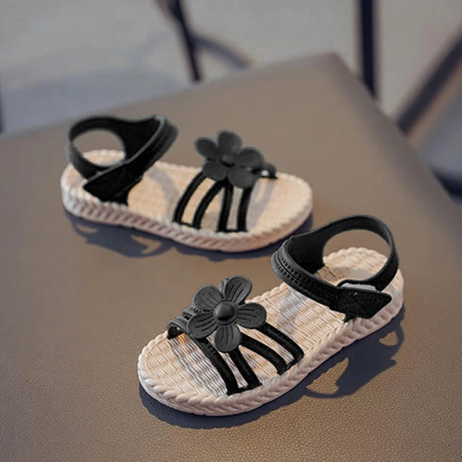 Kids Bulk Flip Flops Toddler Kids Infant Girls Soild Flower Princress Shoes Soft Sole Non Slip First for Kid