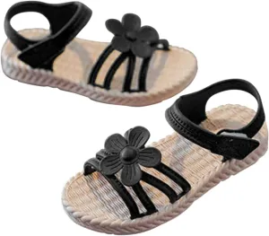 Kids Bulk Flip Flops Toddler Kids Infant Girls Soild Flower Princress Shoes Soft Sole Non Slip First for Kid