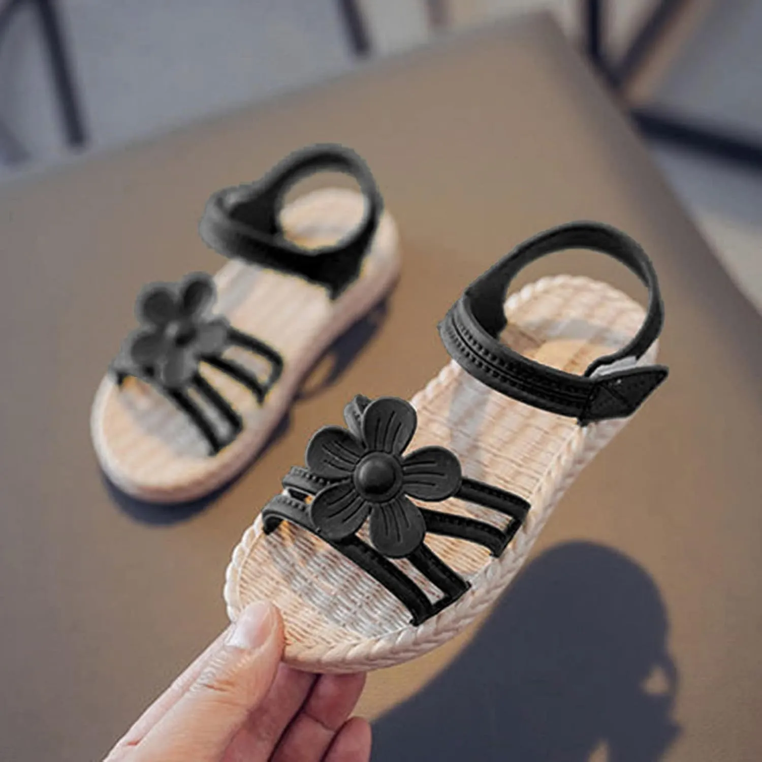 Kids Bulk Flip Flops Toddler Kids Infant Girls Soild Flower Princress Shoes Soft Sole Non Slip First for Kid