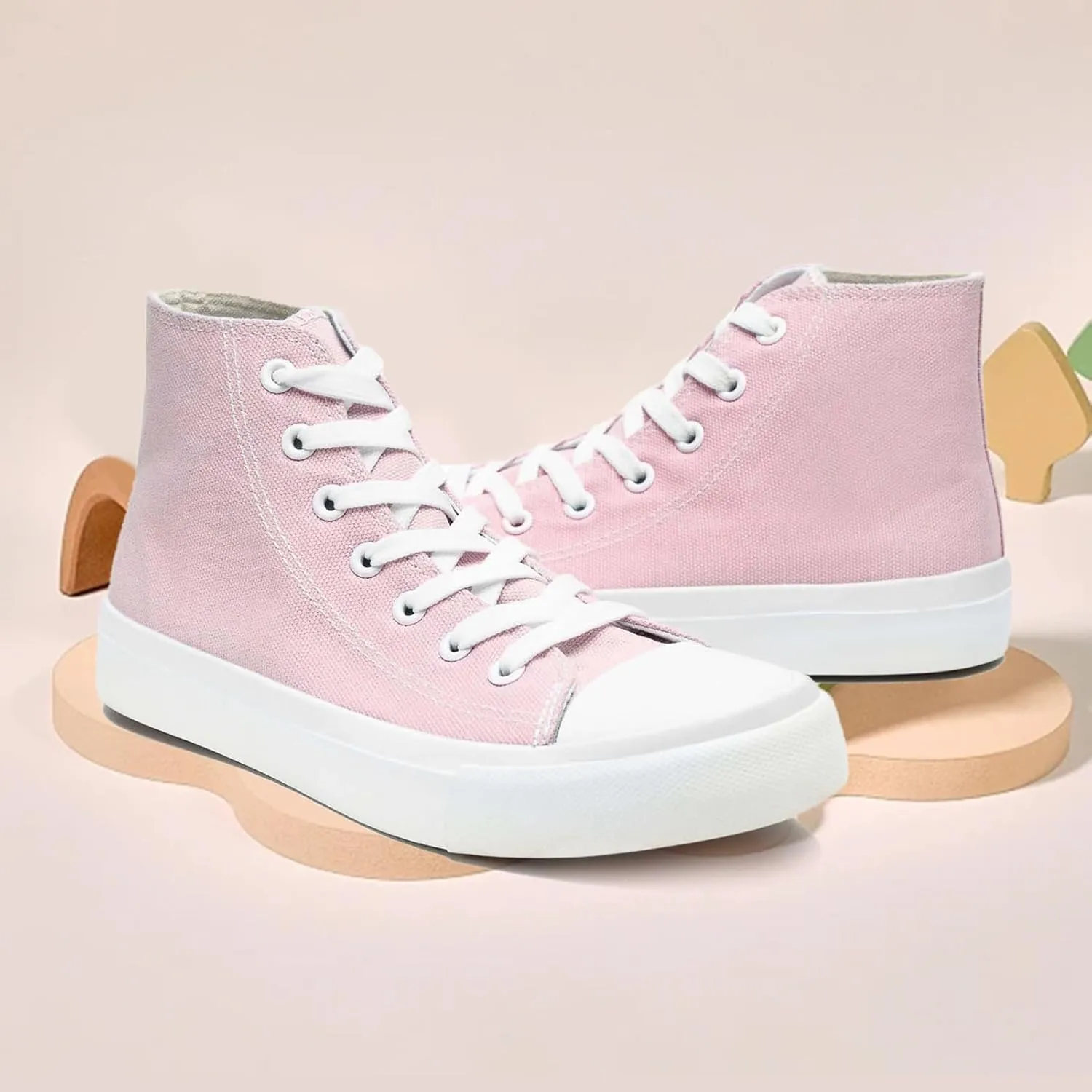 Kids Canvas Sneakers for Girls Boys High Top Canvas Fashion Shoes Comfortable Classic Casual Lace up Walking Running Shoes