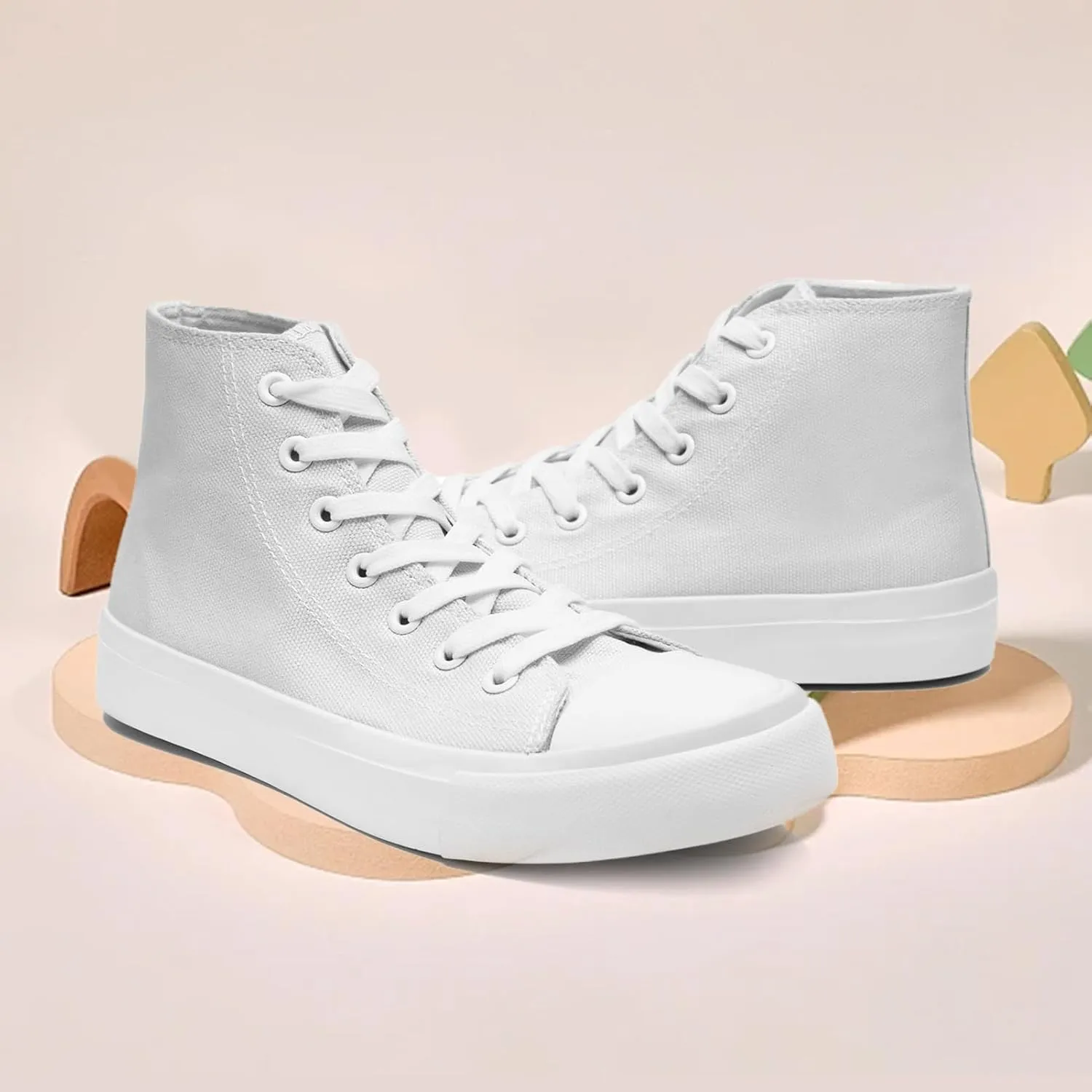 Kids Canvas Sneakers for Girls Boys High Top Canvas Fashion Shoes Comfortable Classic Casual Lace up Walking Running Shoes