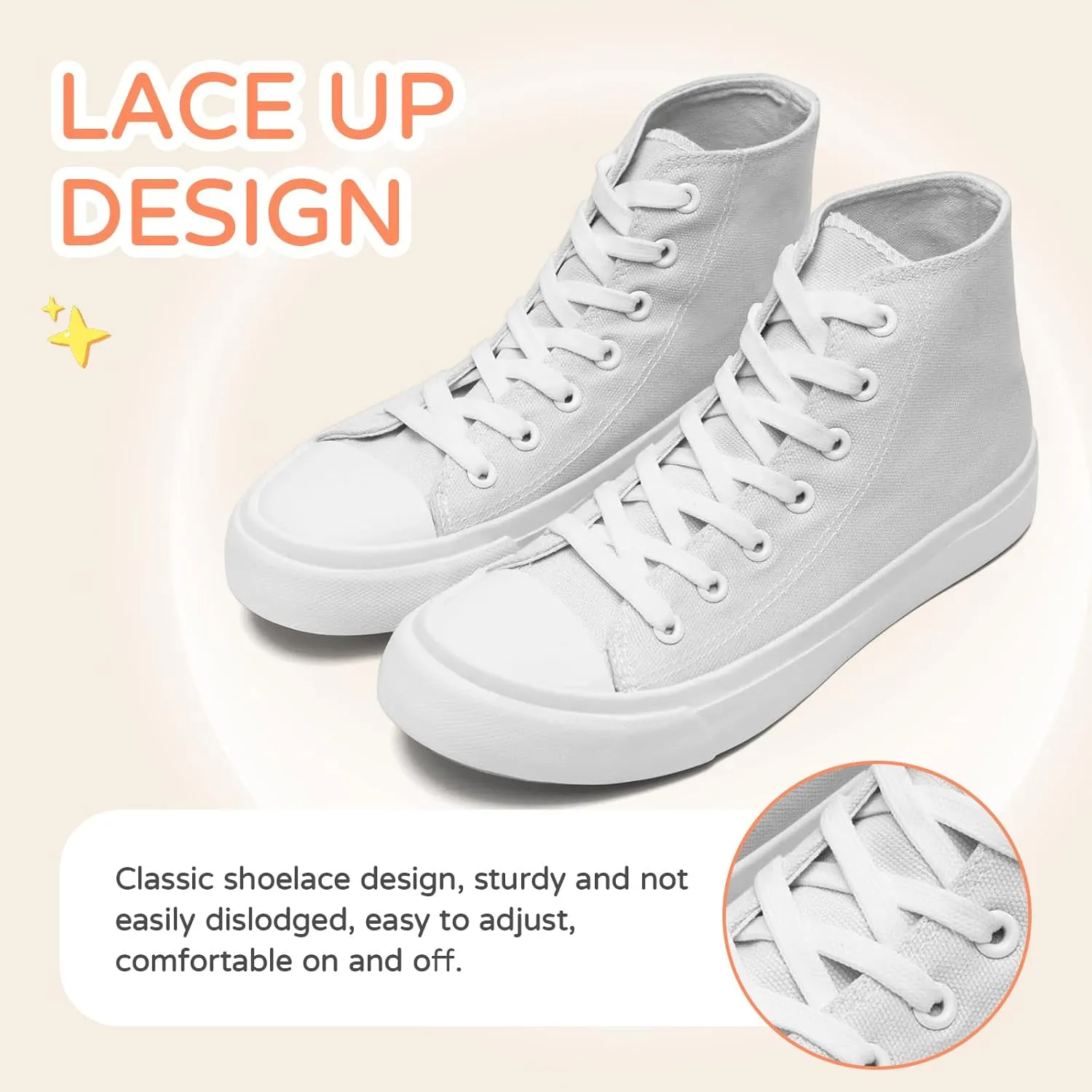 Kids Canvas Sneakers for Girls Boys High Top Canvas Fashion Shoes Comfortable Classic Casual Lace up Walking Running Shoes