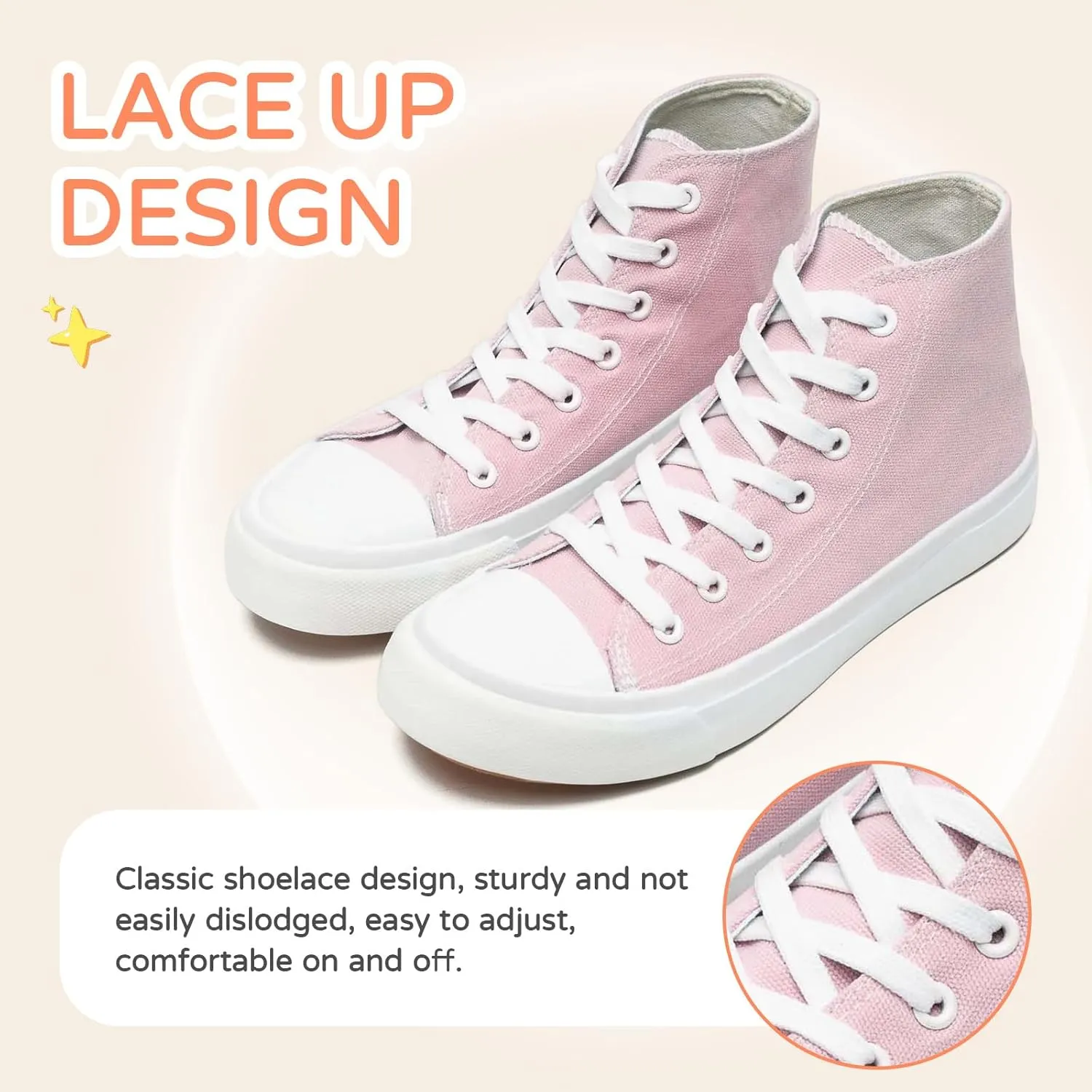 Kids Canvas Sneakers for Girls Boys High Top Canvas Fashion Shoes Comfortable Classic Casual Lace up Walking Running Shoes