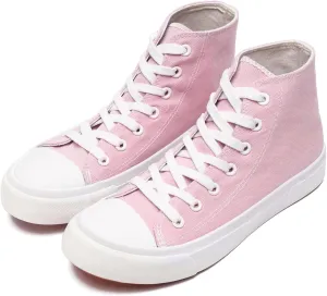 Kids Canvas Sneakers for Girls Boys High Top Canvas Fashion Shoes Comfortable Classic Casual Lace up Walking Running Shoes
