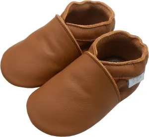 Leather Baby Shoes Boys Girls Moccasins Infant Toddler Slippers Soft Sole Anti-Slip Baby Walking Crib Shoes