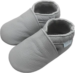 Leather Baby Shoes Boys Girls Moccasins Infant Toddler Slippers Soft Sole Anti-Slip Baby Walking Crib Shoes
