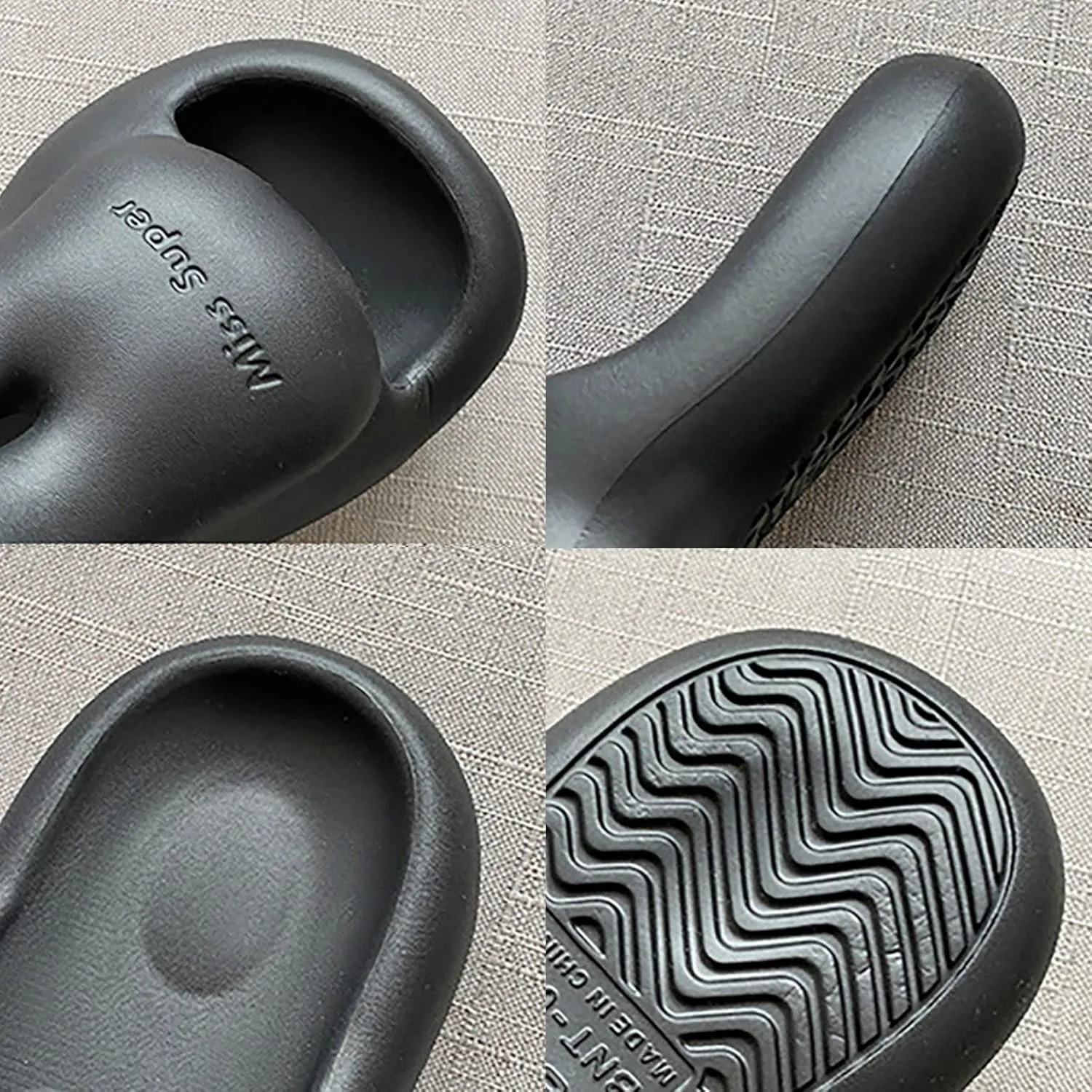 Lightweight Slides Sandal for Women Open Toe Shower Shoes Bathroom Sandals Slim Sandals Women's Slides