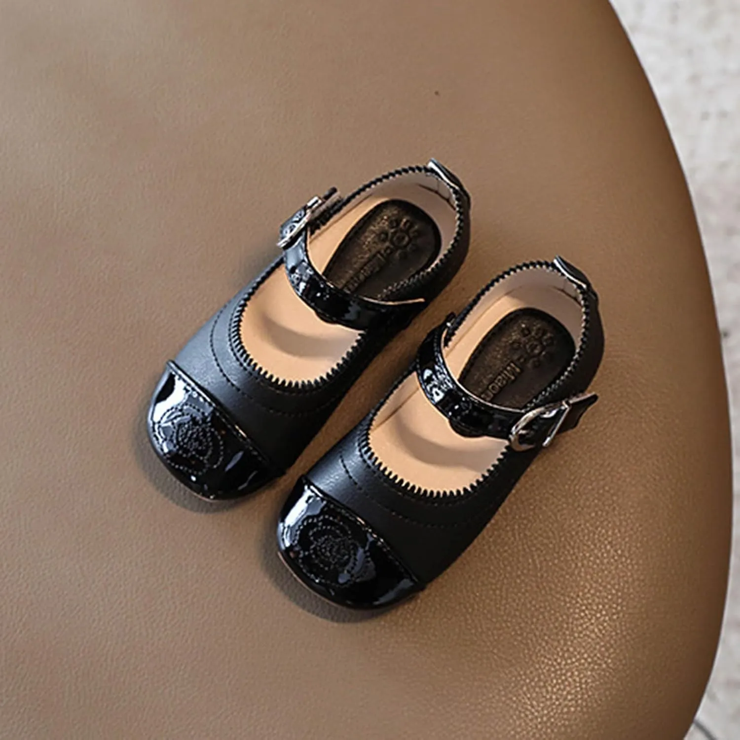 Little Girls Dress Shoes Toddler Ballerina Ballet Flats Kids Mary Janes for Wedding Church Easter Party School