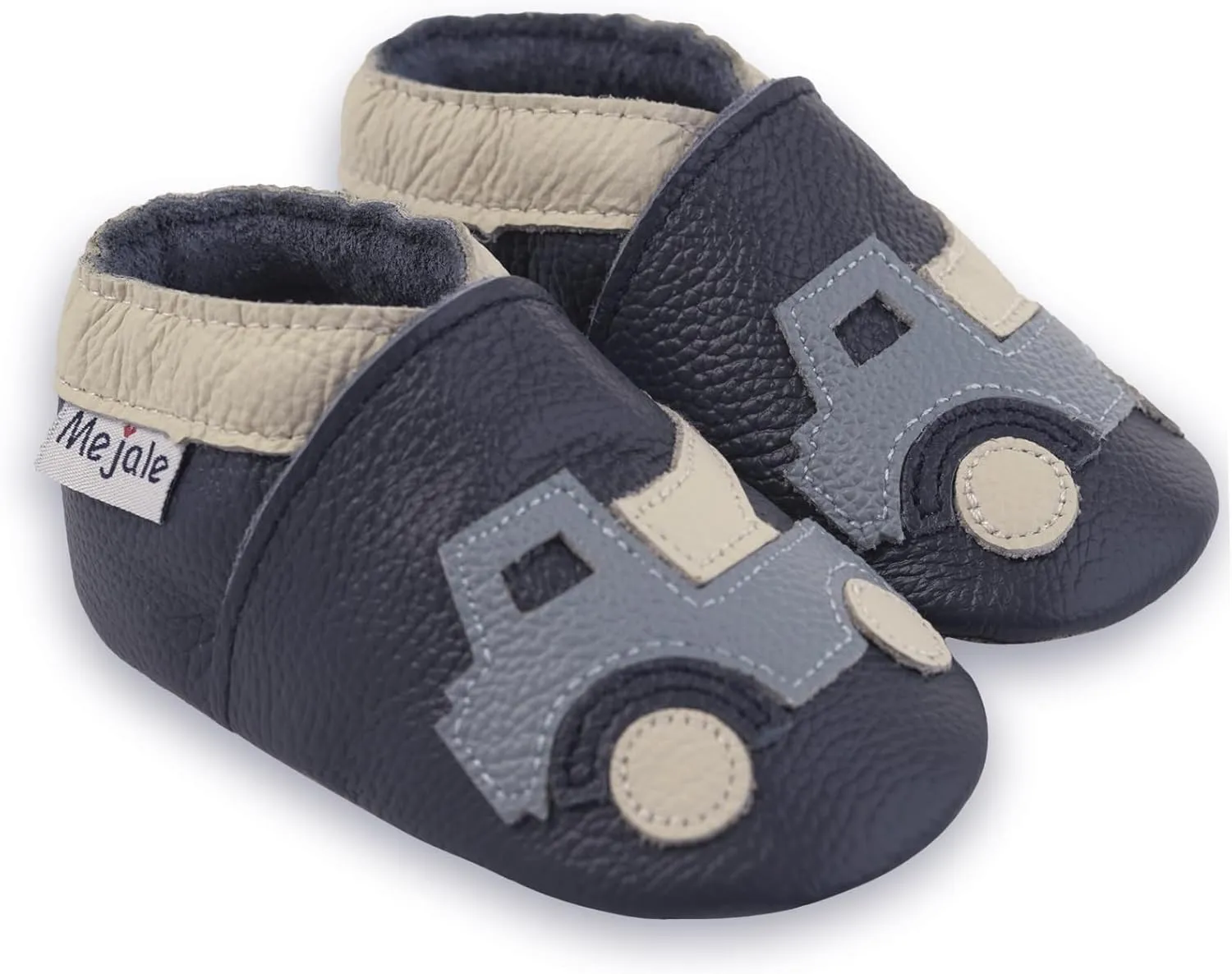 Mejale Baby Shoes Soft Sole Leather Moccasins Cartoon Butterfly Infant Toddler First Walker Slippers