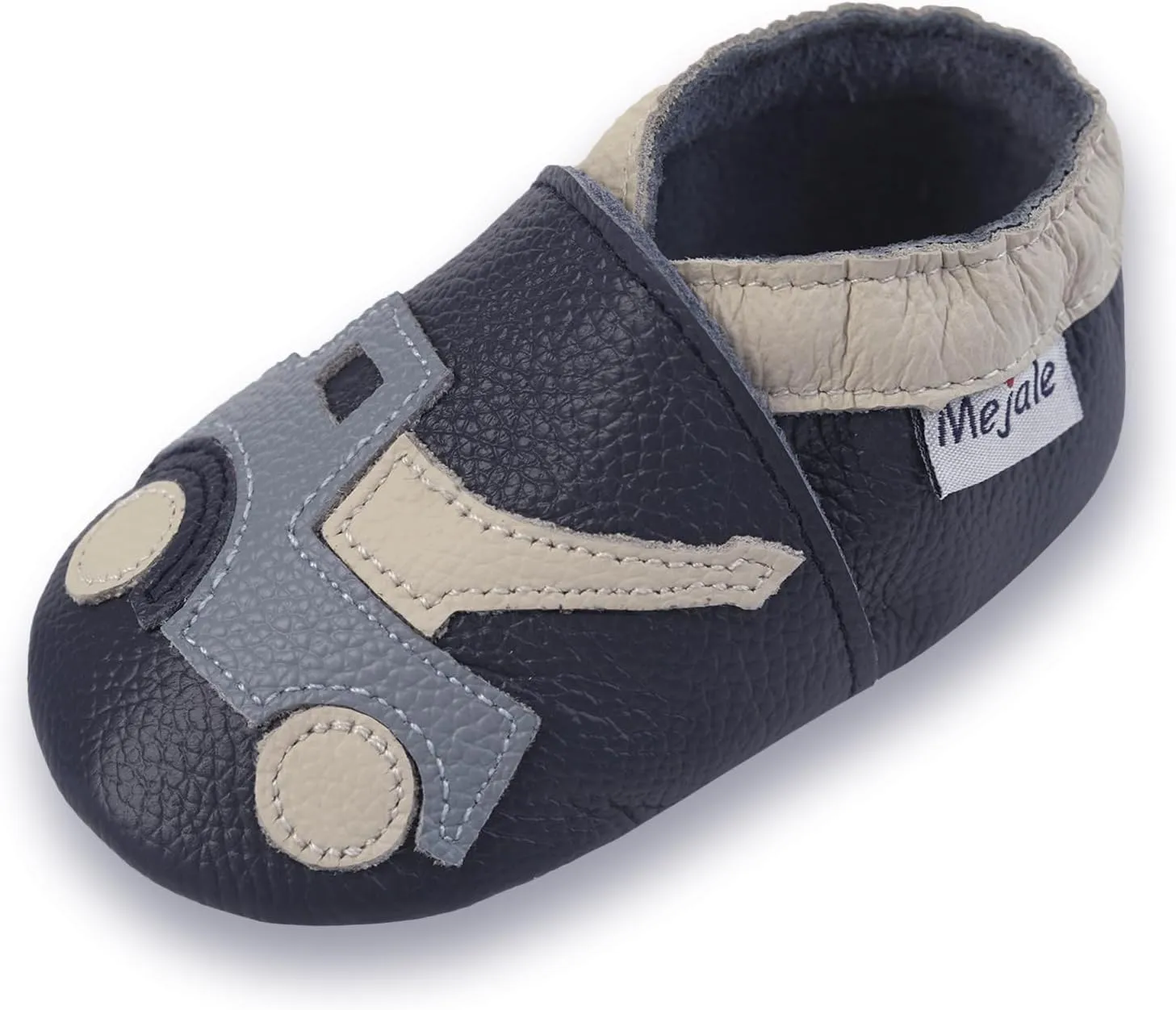Mejale Baby Shoes Soft Sole Leather Moccasins Cartoon Butterfly Infant Toddler First Walker Slippers