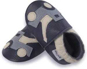 Mejale Baby Shoes Soft Sole Leather Moccasins Cartoon Butterfly Infant Toddler First Walker Slippers