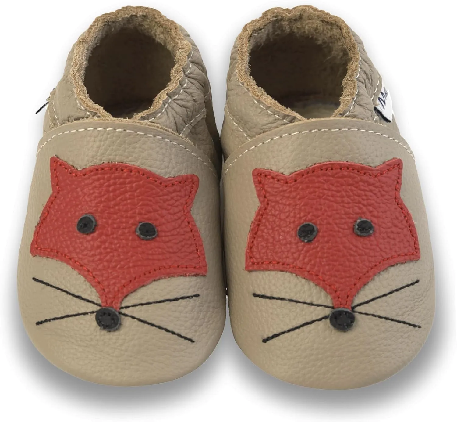 Mejale Baby Shoes Soft Sole Leather Moccasins Cartoon Butterfly Infant Toddler First Walker Slippers