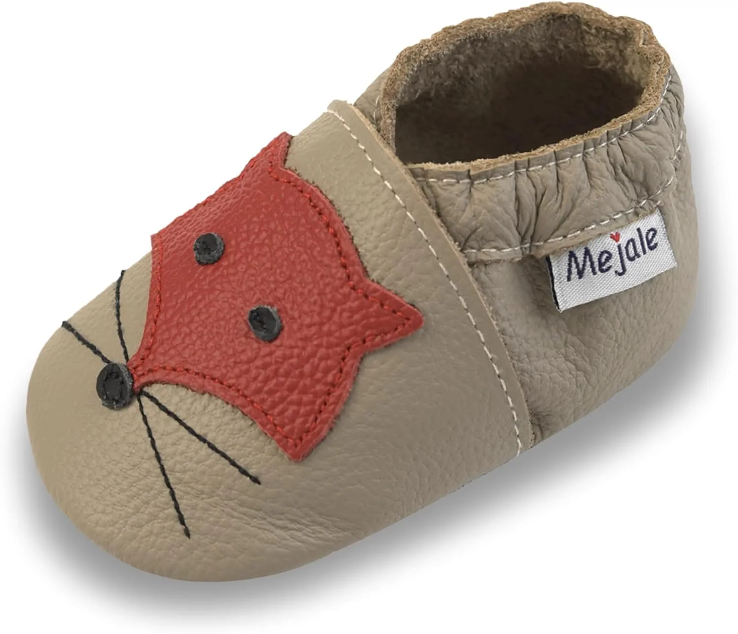 Mejale Baby Shoes Soft Sole Leather Moccasins Cartoon Butterfly Infant Toddler First Walker Slippers