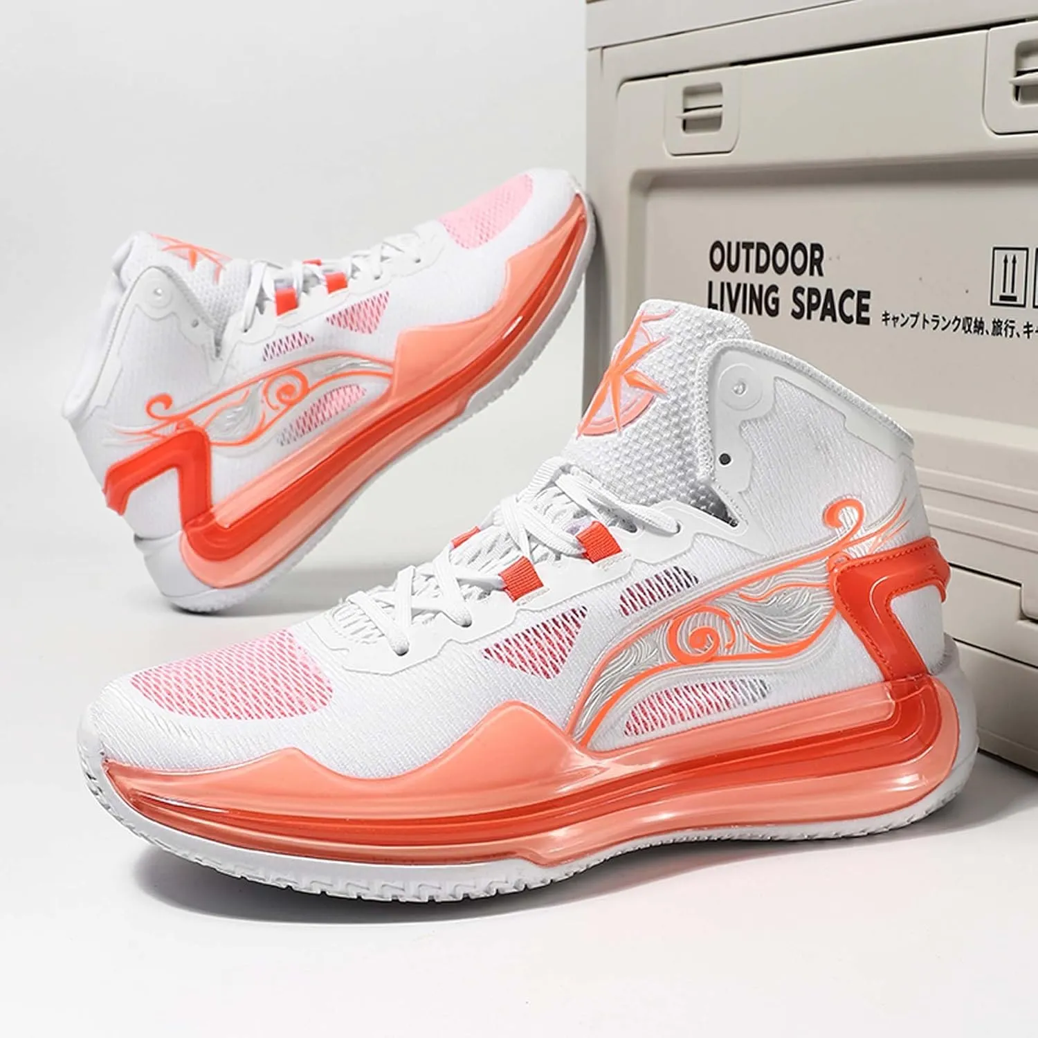 Men and Women Comfortable and Breathable Basketball Sneakers Mid Top Lace Up Non Slip Running Shoes Lightweight Carrying Casual Walking Shoes Durable Cross Training Shoes Skateboarding Shoes