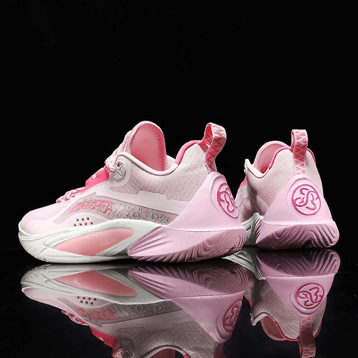 Mens and Womens Mid Top Lace Up Basketball Sneakers Non Slip and Breathable Running Shoes Rubber Sole Wear Resistant Walking Shoes Competitive Badminton Shoes Cross Training Shoes Skateboarding Shoes