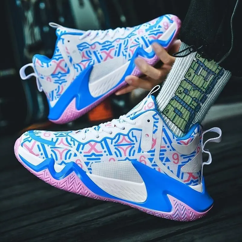 Men's Basketball Shoes are Breathable Lightweight Anti Slip Wear-Resistant Sports Outdoor Training Boots