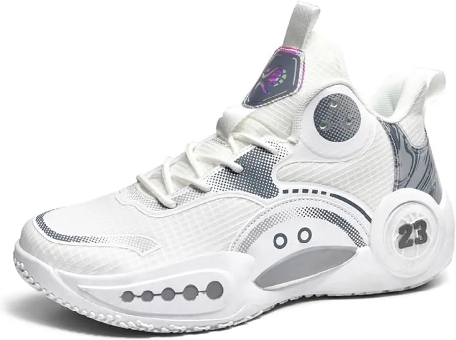 Men's Basketball Shoes Breathable Anti Slip Traction Rubber Sole Sports Training Boots