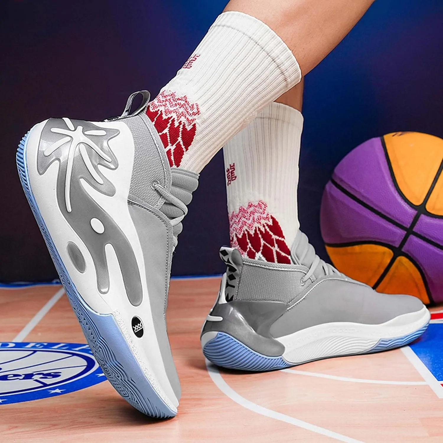 Mens Basketball Shoes-Non-Slip Comfortable and Breathable-Ladies Fashion Sneakers-Teens Lightweight Training Running Shoes-Outdoor Casual Sneakers,Men's Shoes,Women's Shoes