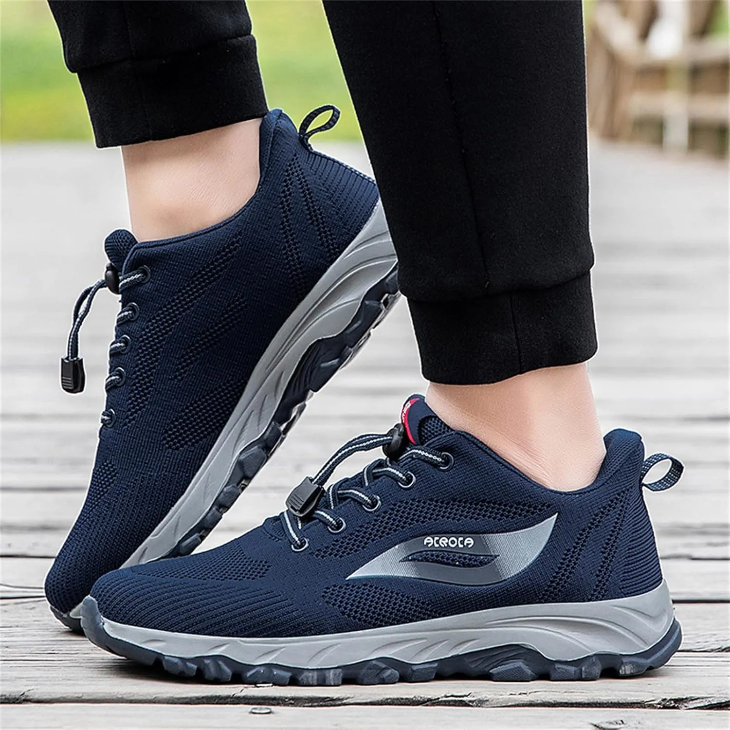 Men's Fashion Versatile Walking Shoes Comfortable Breathable Stretch Canvas Slip on Sneaker Memory Foam Sneaker