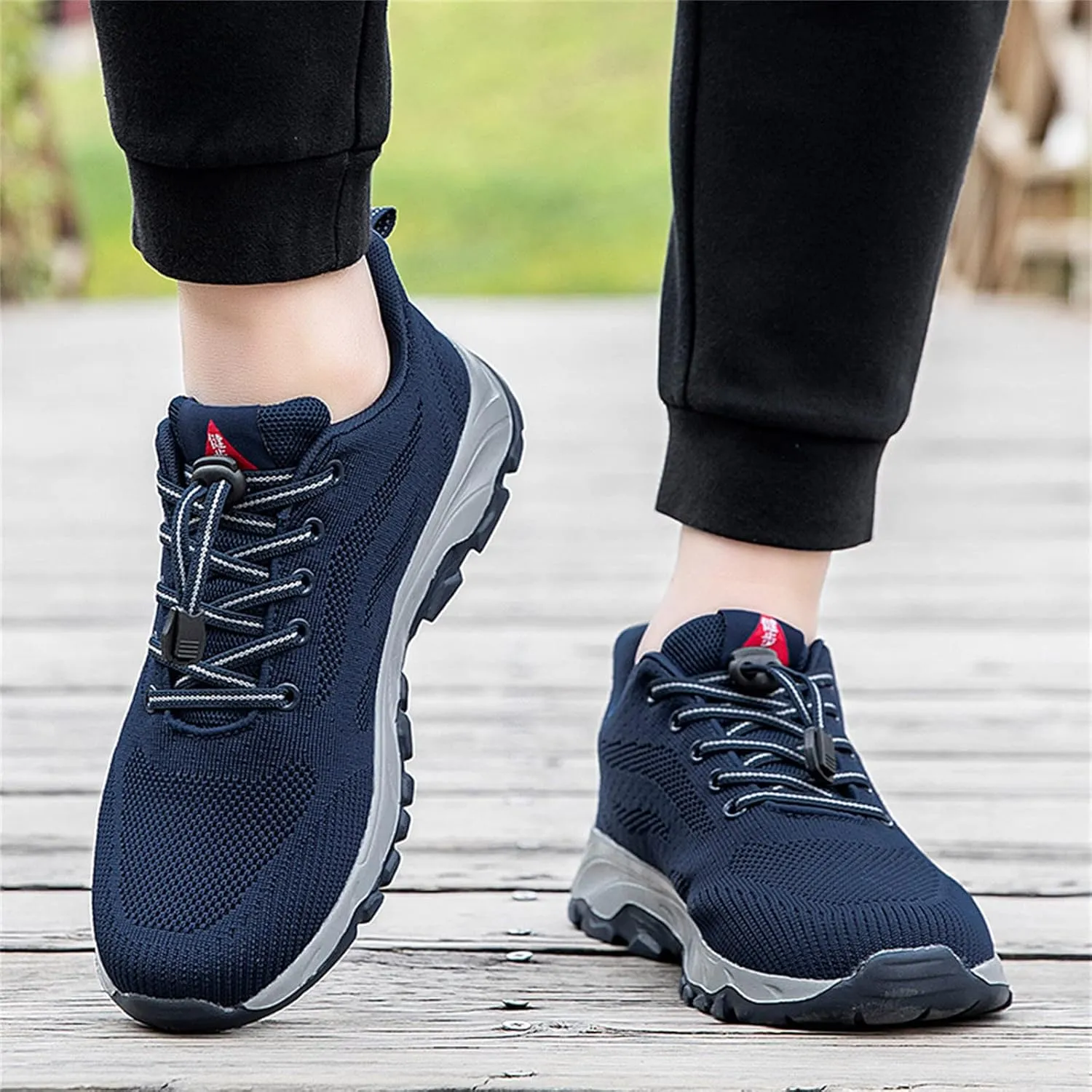 Men's Fashion Versatile Walking Shoes Comfortable Breathable Stretch Canvas Slip on Sneaker Memory Foam Sneaker