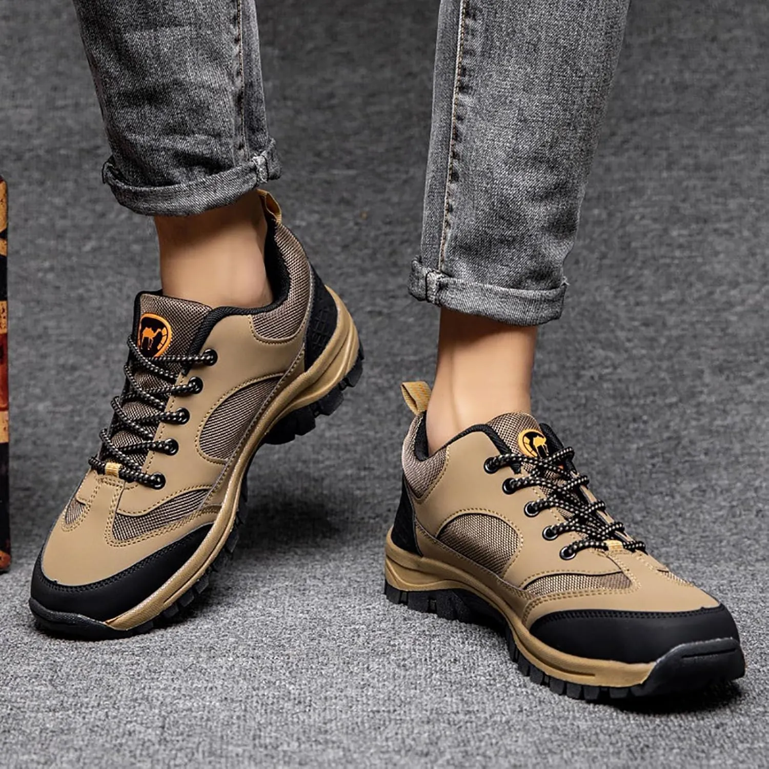 Men's Fashion Versatile Walking Shoes Portable Non Slip Fitness Workout Shoe Men's Lightweight Cushion Sneakers
