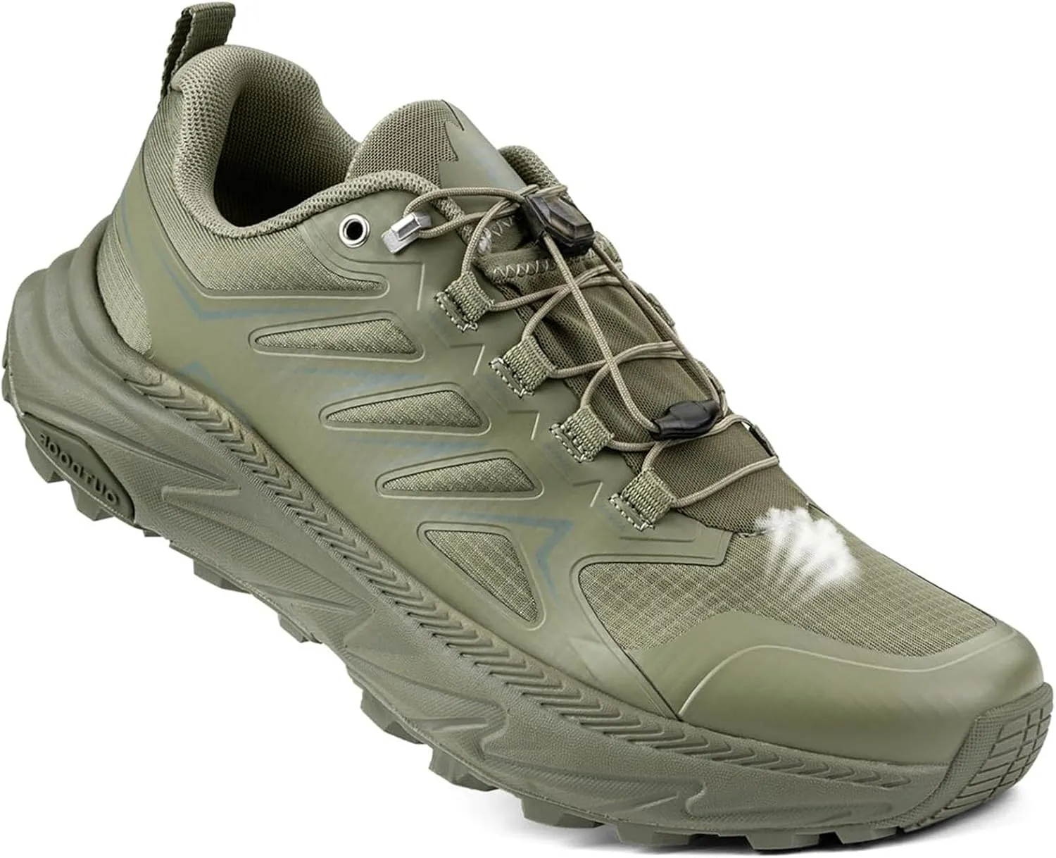 Men's Trail Running Shoes for Hiking Walking Cross Training Shoes with Arch Support Anti-Slip Lightweight Wide Width Sneakers