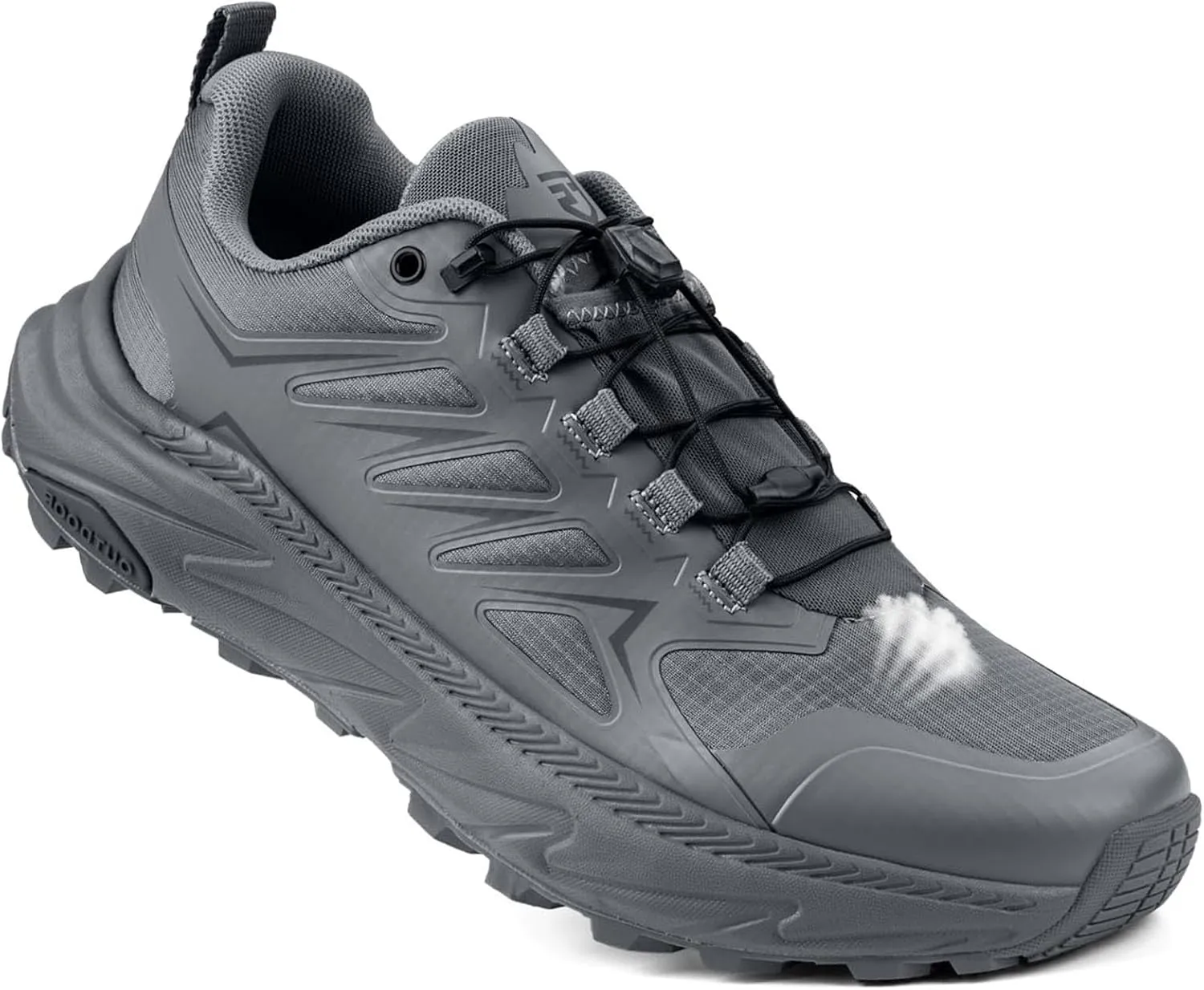 Men's Trail Running Shoes for Hiking Walking Cross Training Shoes with Arch Support Anti-Slip Lightweight Wide Width Sneakers