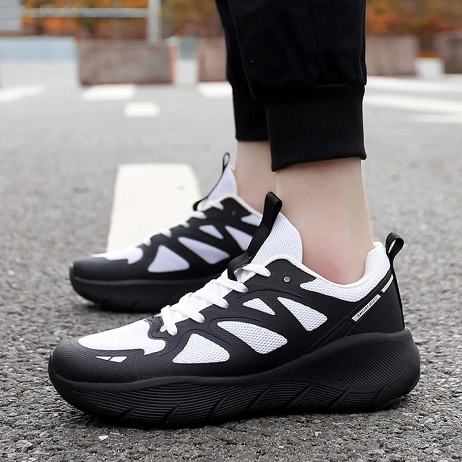 Men's Women's Basketball Shoes Fashion High Top Sneakers Arch Support Running Shoes Lightweight Casual Walking Shoes Outdoor Non-Slip Fitness Tennis Shoes