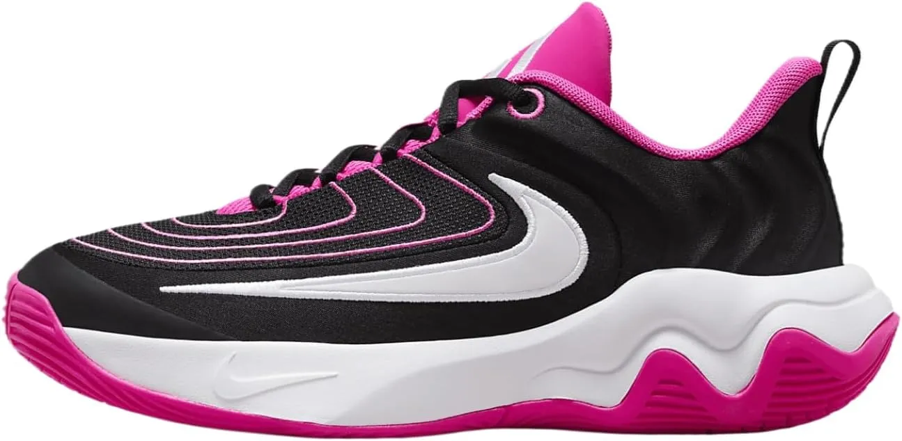 Nike Giannis Immortality 4 Big Kids' Basketball Shoes (FZ6734-004, Black/Laser Fuchsia/White)