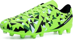 PANDANINJIA Kids Soccer Cleats Girls Boys FG/AG Unisex-Child Athletic Outdoor Football Shoes