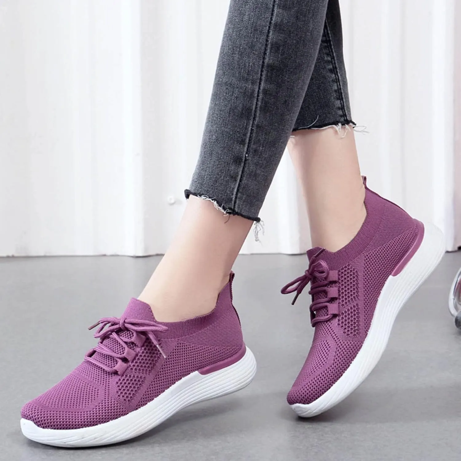 Platform Sneakers for Women Wide Zapatillas Elegantes De Tacon para Mujer Blancas Women's Running Shoes Size 8 Chunky Sneakers for Women 2023 Black Slip On White Sneakers Women Fashion