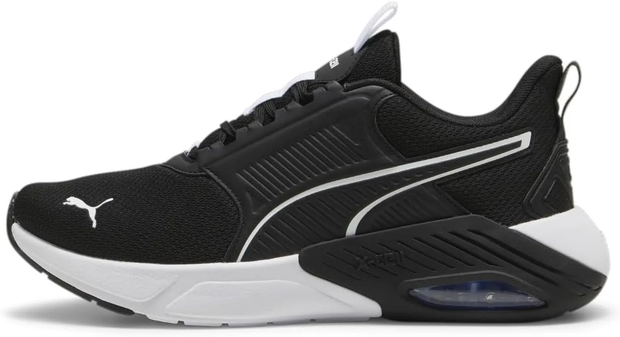 PUMA Men's X-Cell Nova Cross Training Shoes, Black-White-Blissful Blue, 12